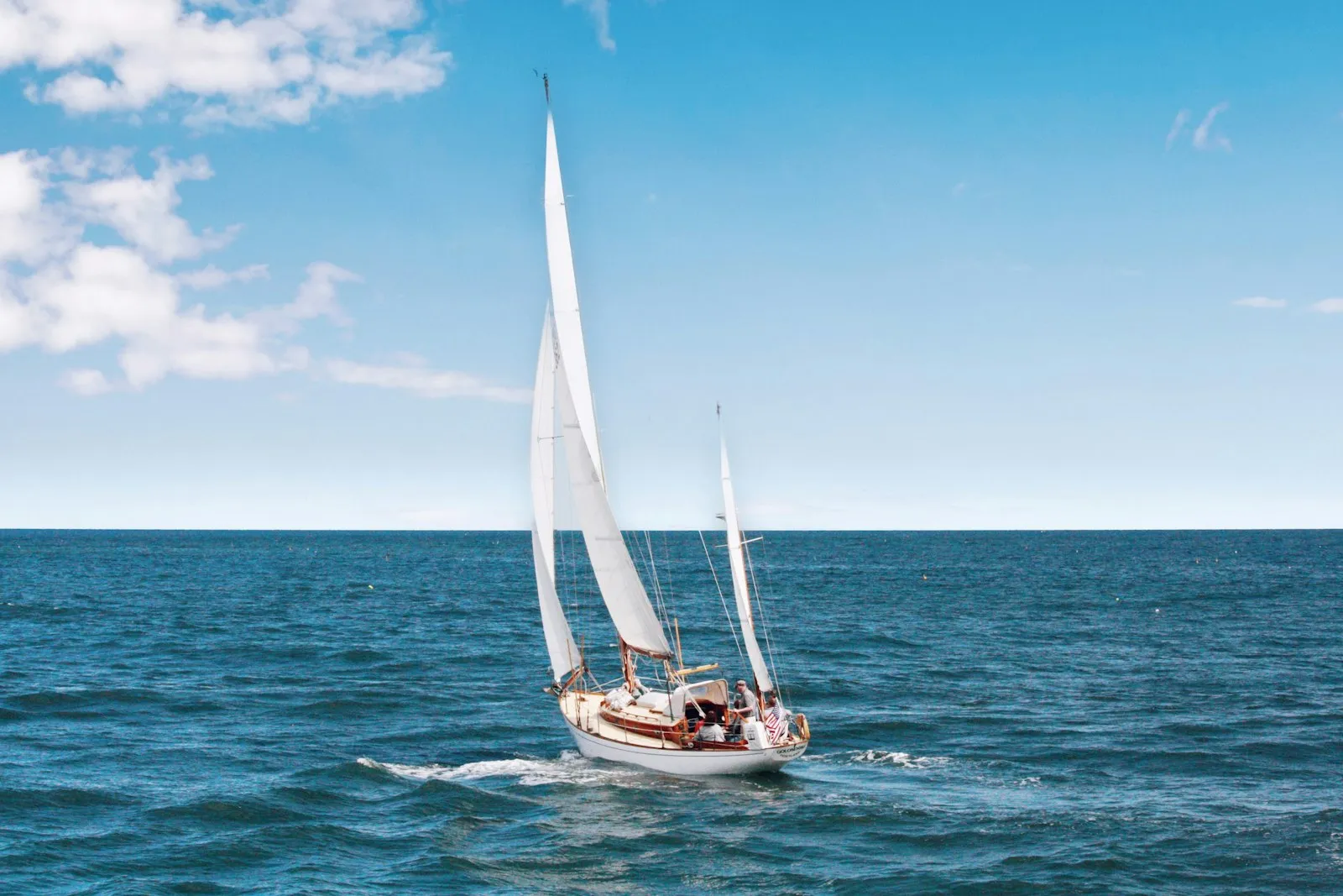 Sailing near St. Barts coast