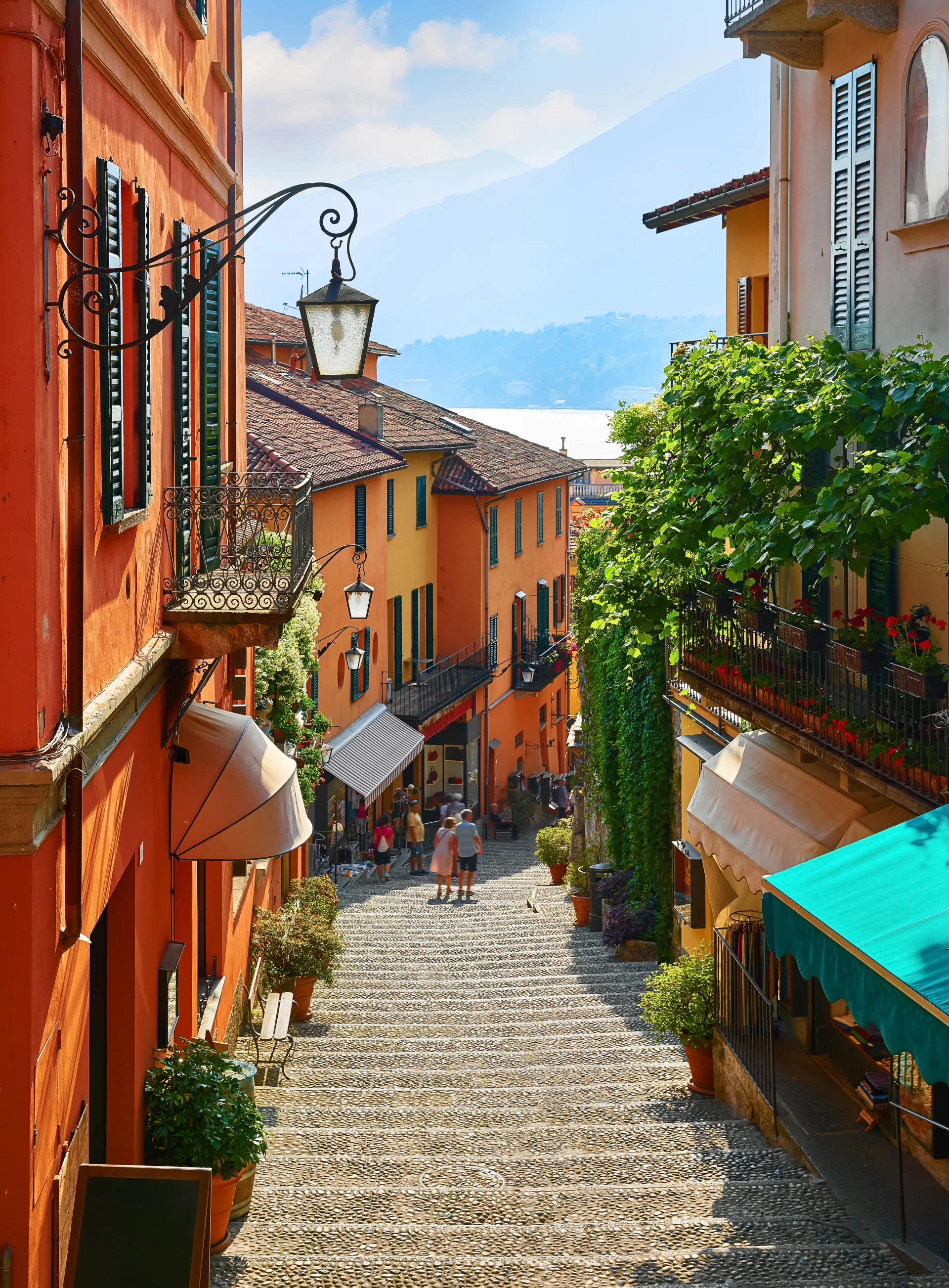 Bellagio stepped alley on Lake Como